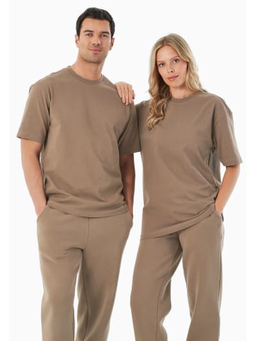 Organication T-Shirt "TUSSEM" in Kiesgrau