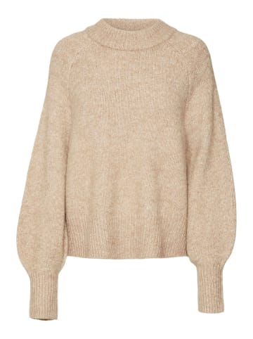 Vero Moda Strickpullover in Silver Mink