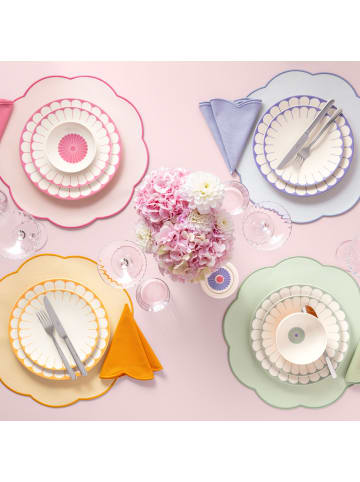 Villeroy & Boch 6er Set Platzsets Fleur Accessoires ø 40 cm in gelb