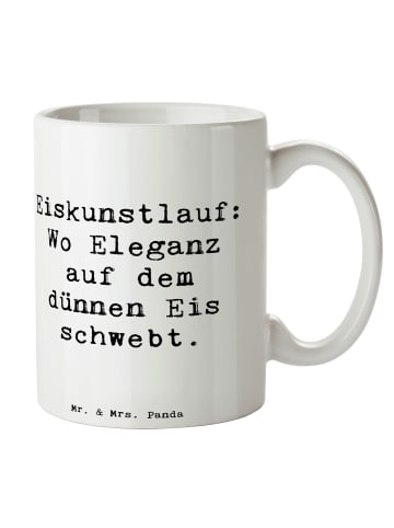 Mr. & Mrs. Panda Tasse Eiskunstlauf: Wo Eleganz auf dem dünnen E... in Weiß