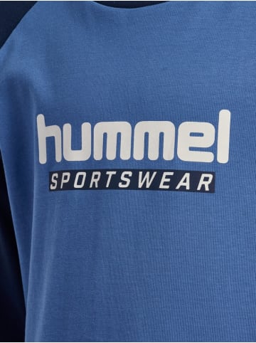 Hummel Kinder Longsleeve "Logo T-Shirt Longsleeve" in Blau