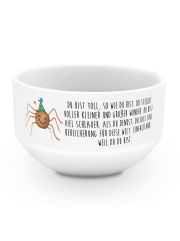 Mr. & Mrs. Panda Müslischüssel Spinne Agathe Party mit Spruch in Weiß