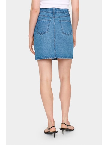 SAINT TROPEZ Rock GabiSZ Gerade Passform in Medium Blue Denim