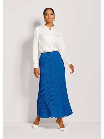 MADELEINE Maxi-Rock mit Crash-Plissee in royalblau
