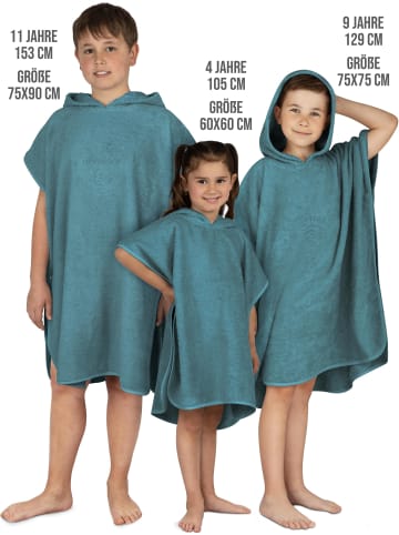 normani normani Badeponcho aus Bio-Baumwolle für Kinder in Petrol