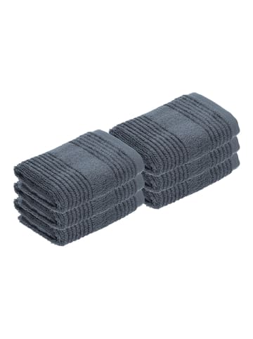 Vossen 6er Pack Seiftuch in dunkelgrau