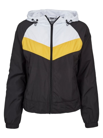 Urban Classics Urban Classics Windbreaker in black/white/chromeyellow