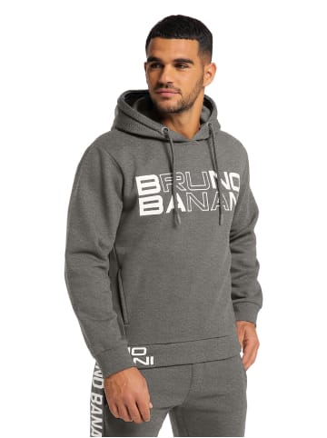 Bruno Banani Hoodie ohne Reißverschluss BROOKS in Anthrazit / Melange