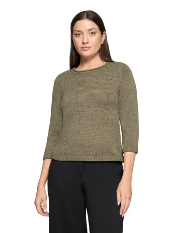 Betty Barclay Strickpullover mit 3/4 Arm in Dusty Olive