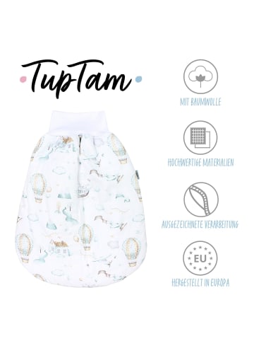 TupTam Baby Strampelsack mit Bund für Mädchen und Jungen in weiß Modell 1