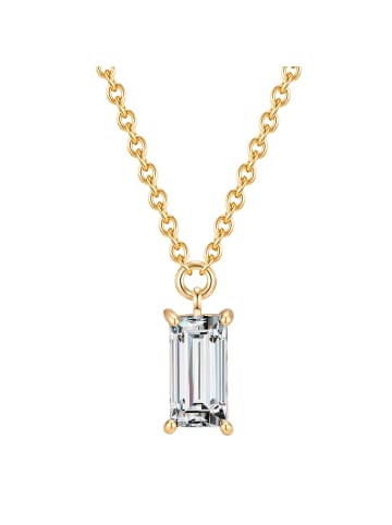 Glanzstücke München Halskette Sterling Silber Zirkonia in gelbgold