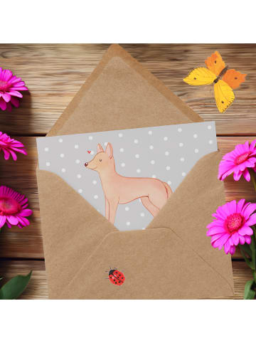 Mr. & Mrs. Panda Deluxe Karte Pharaonenhund Moment mit Spruch in Grau Pastell