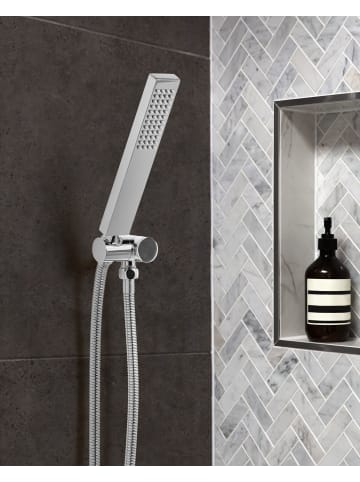 Beliani Wannenarmaturen TABACAL in Silber - (W) 3.5 x (H) 20 x (L) 1.5 cm