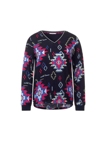 Cecil Langarmbluse in night sky blue