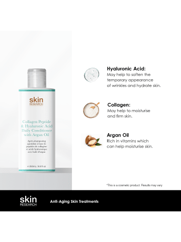 skinChemists Kollagenpeptid & Hyaluronsäure täglicher Conditioner mit Arganöl