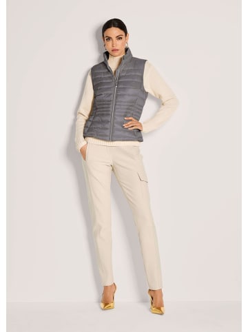 MADELEINE Verkürzte Steppweste für Damen in bleigrau