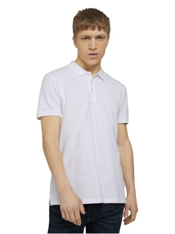 Tom Tailor Tom Tailor Poloshirt Basic Polo Polohemd Chest Artwork in weiß