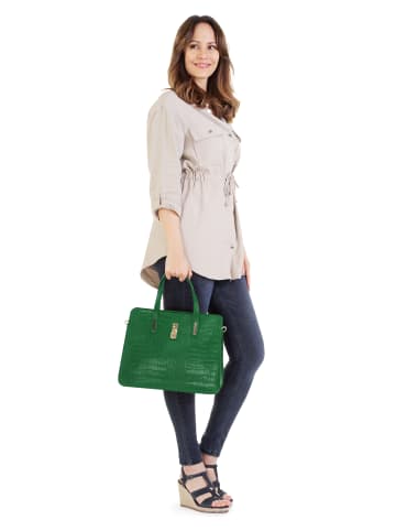 Cluty Handtasche echt Leder in grün