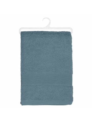 Atmosphera Créateur d'intérieur Marineblaues Badetuch aus 100% Bio-Baumwolle in Blau, 150 x 100 cm