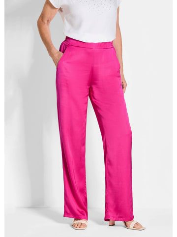 GOLDNER Kurzgröße:  Satinhose VERA in pink