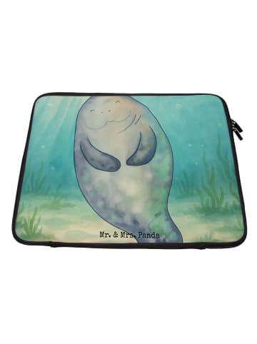 Mr. & Mrs. Panda Laptoptasche Seekuh Happy Design ohne Spruch in Weiß