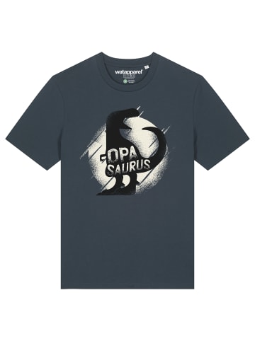 wat? Apparel T-Shirt Opasaurus in India Ink Grey