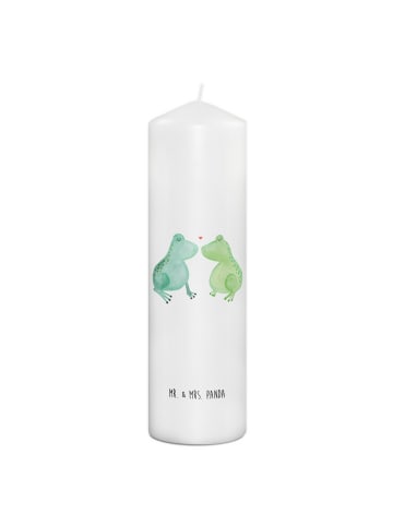 Mr. & Mrs. Panda Kerze Frosch Liebe ohne Spruch in Weiß