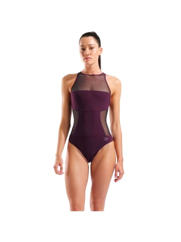 Arena Mesh Panels Schwimmanzug in schwarz