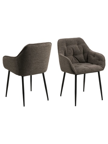 ebuy24 Esszimmerstuhl Brooke Grau 2er Set