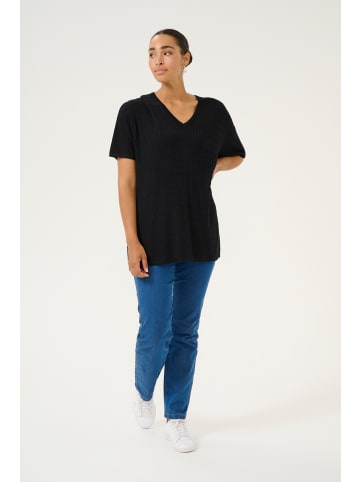 Kaffe Strickpullover KAsilla Baggy fit in Black Deep