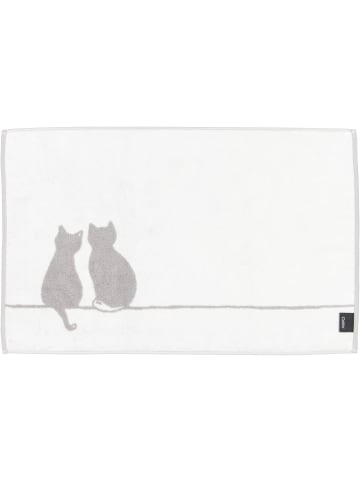 Cawö Cawö Badematten CUTE CATS You & Me 6263 platin/weiß - 76 in platin/weiß - 76