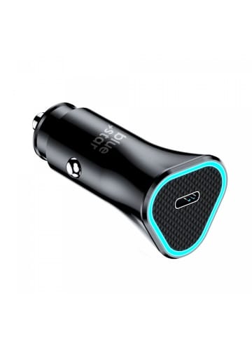 BlueStar 20W Autoladegerät (PD, QC 3.0, AFC) USB-C-Anschluss in in Schwarz