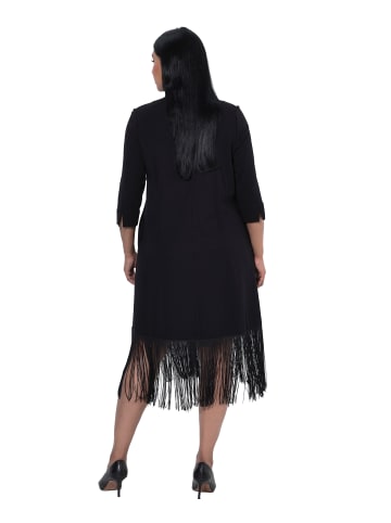 Ulla Popken Midikleid in schwarz