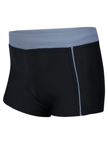 Aquarti Jungen Kinder Badehose Seitliche Paspel in schwarz/blau