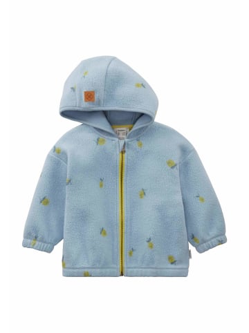 Hessnatur Fleece Jacke in helles jeansblau