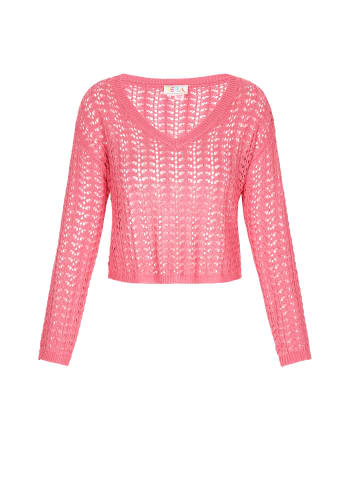 IZIA Women Sweater in coral