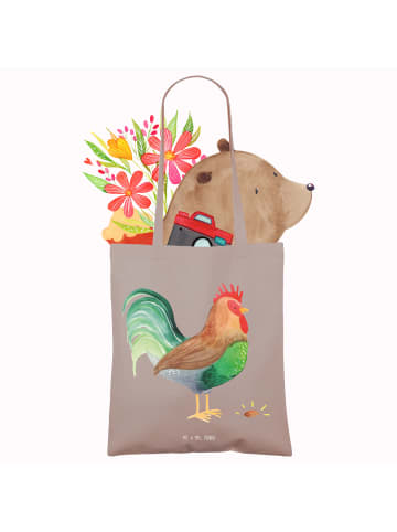 Mr. & Mrs. Panda Tasche Hahn Korn ohne Spruch in Braun Pastell