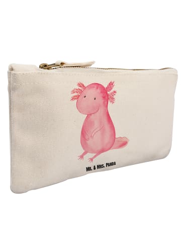Mr. & Mrs. Panda Schminktasche Axolotl Niedlich ohne Spruch in Weiß