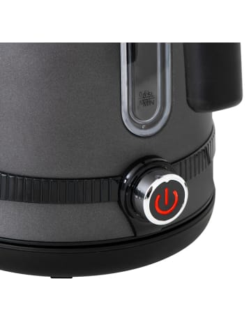 Adler Europe Adler AD 1295 Edelstahl-Wasserkocher 1,7 L mit LCD-Display - Grau in Grau