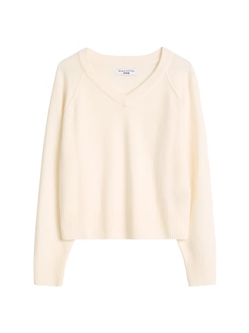 Marc O'Polo DENIM Merino-V-Neck-Pullover regular in White Blush