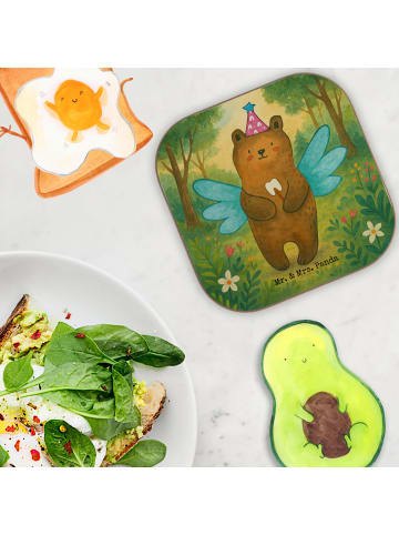 Mr. & Mrs. Panda Untersetzer für Gläser Bär Zahnfee Design ohne ... in Weiß