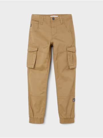 name it Cargo Hose für Jungen Jogger Chino Freizeithose NKMRYAN in Hellbraun