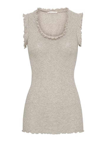 Seamless Basic Top Flounce in Desert Melange