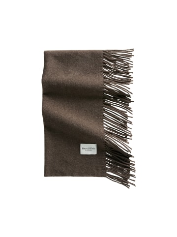 Marc O'Polo Gewebter Wollschal in Stone Brown Melange