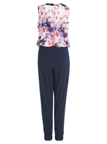 Vera Mont Jumpsuit mit Cut-Outs in Rosé/Dark Blue