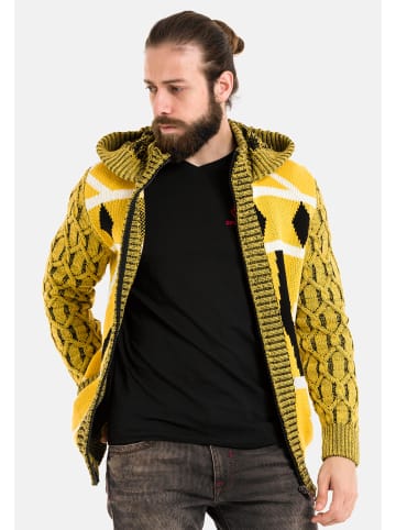 Cipo & Baxx Strickjacke in YELLOW