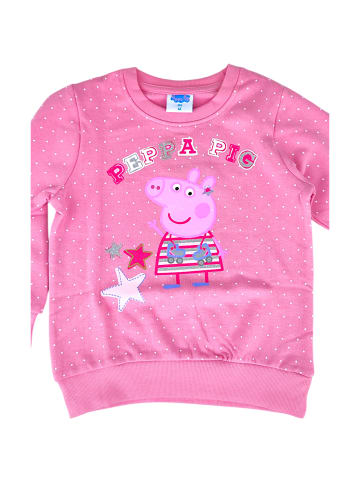 Peppa Pig Sweatshirt Peppa Pig mit Glitzer in Rosa