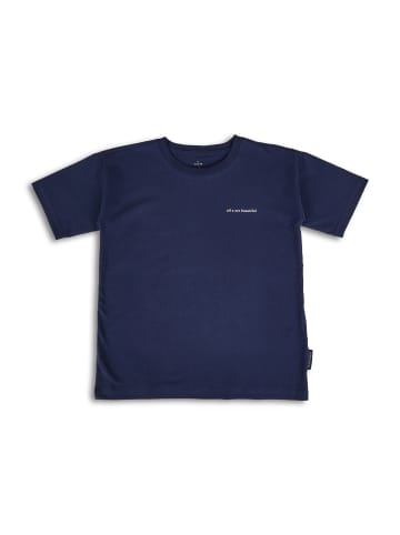 MANITOBER ALL X ARE BEAUTIFUL Oversize T-Shirt in Navy