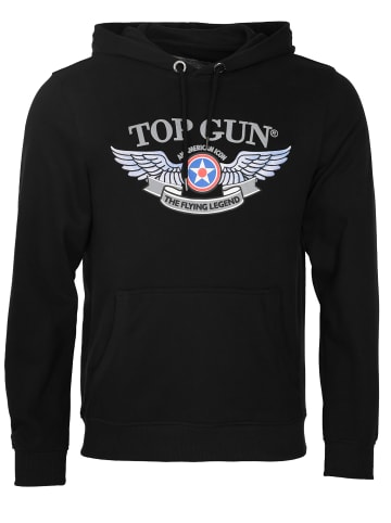 TOP GUN Hoodie TG22025 in black