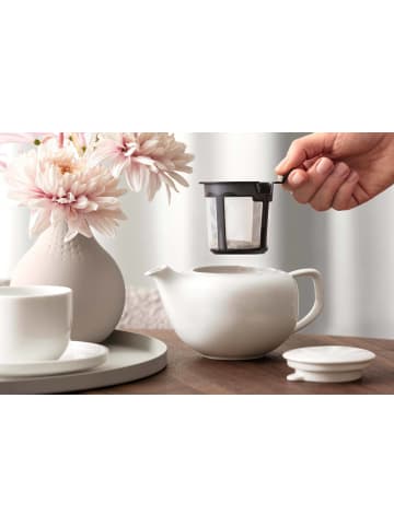 Villeroy & Boch Teekanne mit Deckel & Filter Afina in Weiß 420 ml in weiß